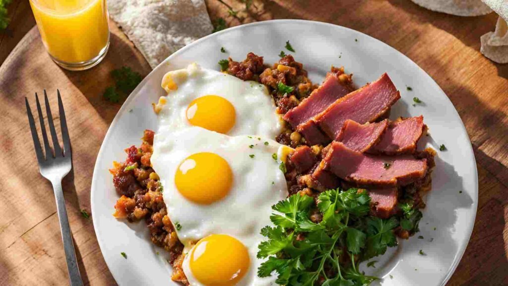 Corned Beef Hash and Eggs