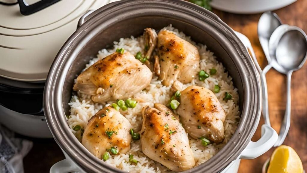 Chicken and Rice Crockpot Dish